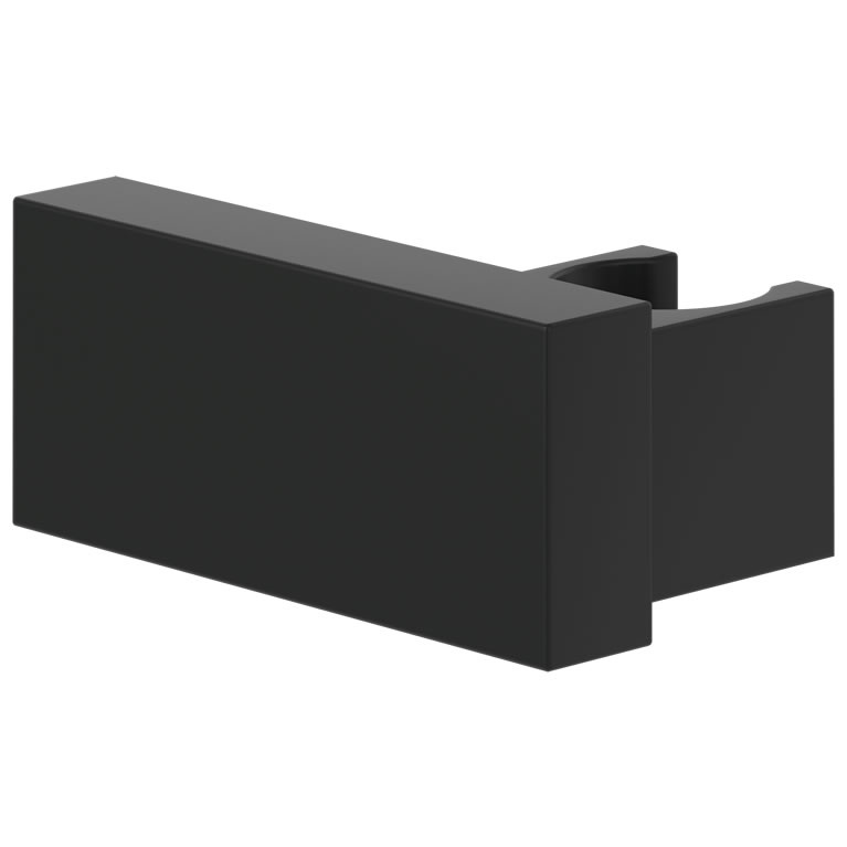 V&B Universal Square Black Shower Handset Holder Sanctuary Bathrooms